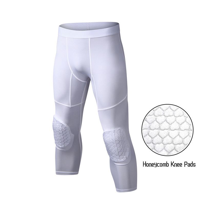 Running Gear Sale - Men's Basketball Trousers With Knee Pads
