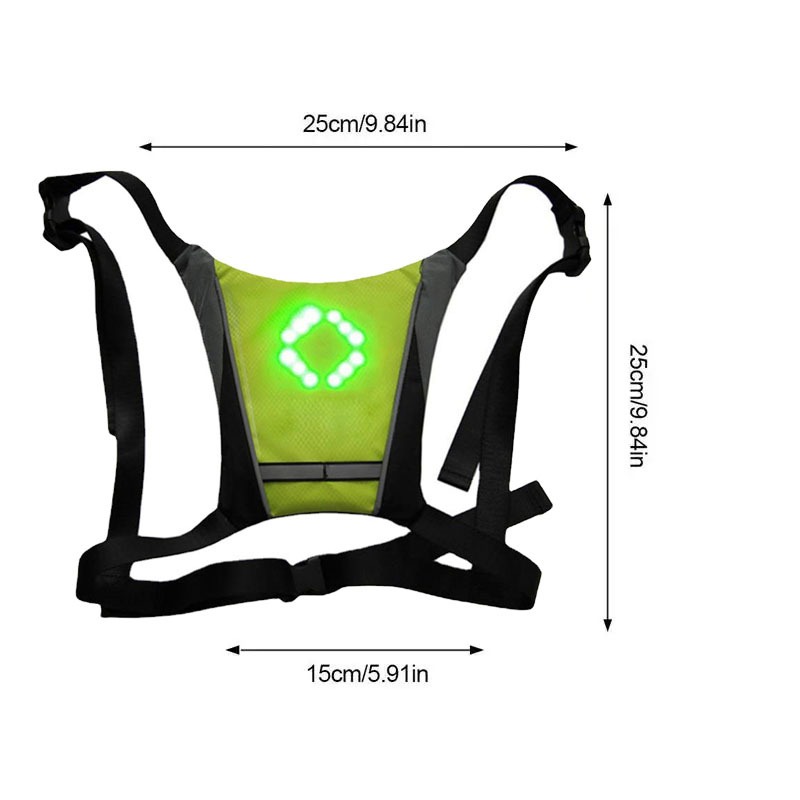 LED Remote Control Safety Vest - Running Visibility Gear 评论和价格