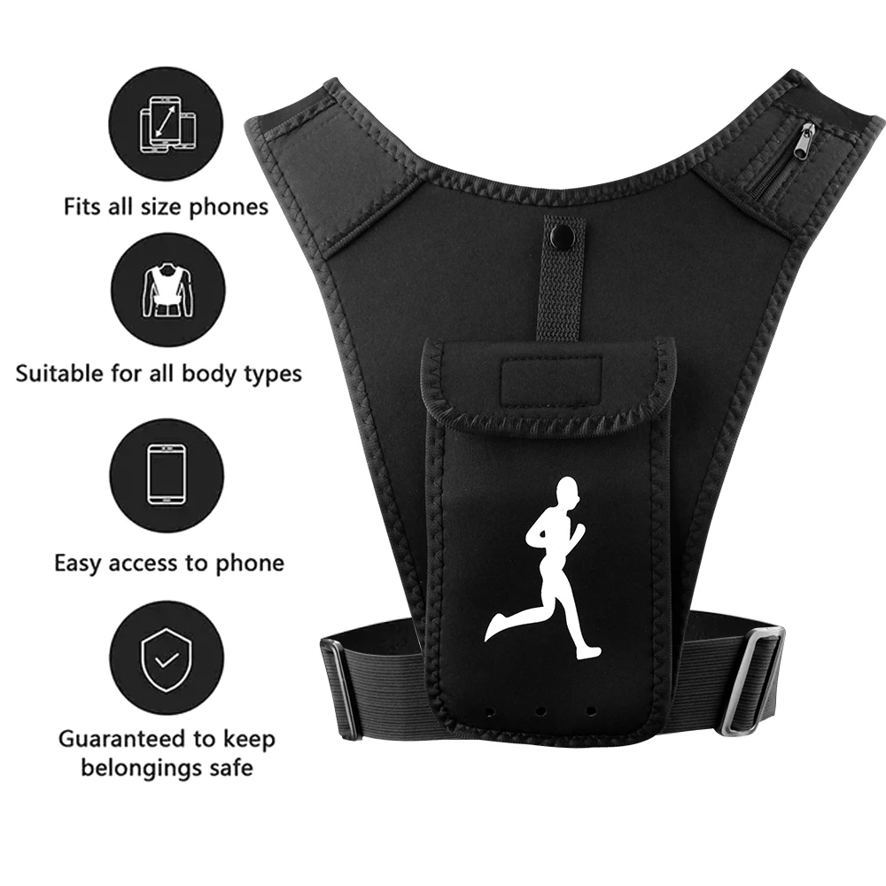 Adjustable Running Vest Phone  - Running Gear Sale 评论和价格