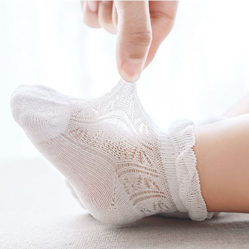 4Pairs Sweet Cotton Baby Ruffl - Anti Blister Sock 评论和价格