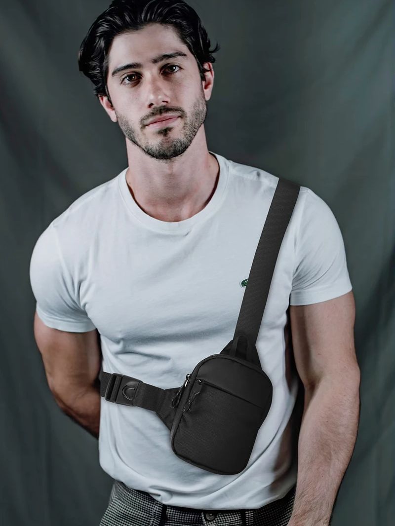 Casual Men Shoulder Chest Bag  - Running Gear Holder 评论和价格