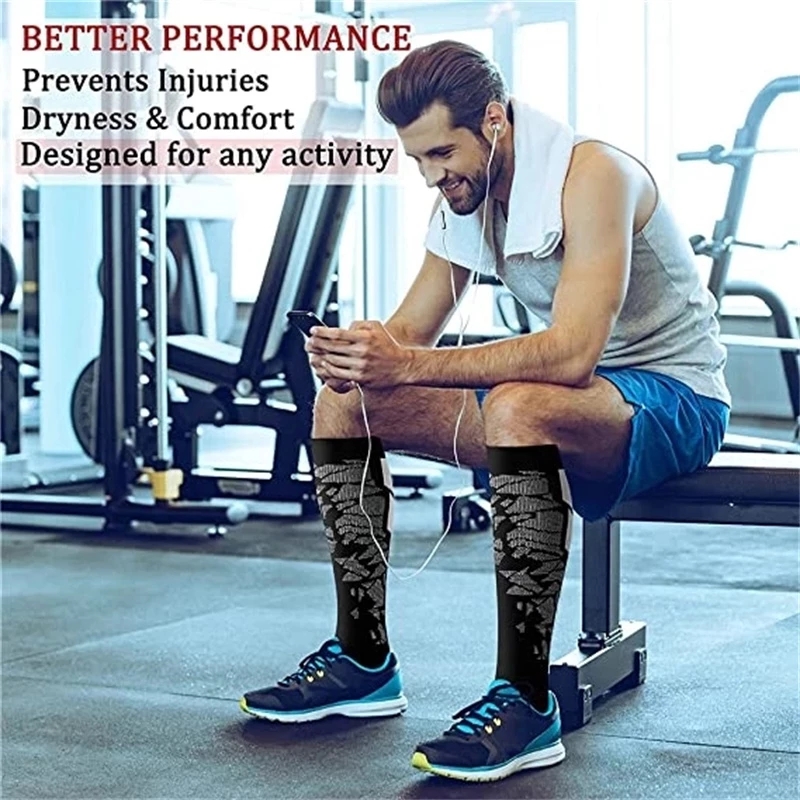 WRELS 1/2/3 Pairs Compression  - Anti Blister Sock 评论和价格