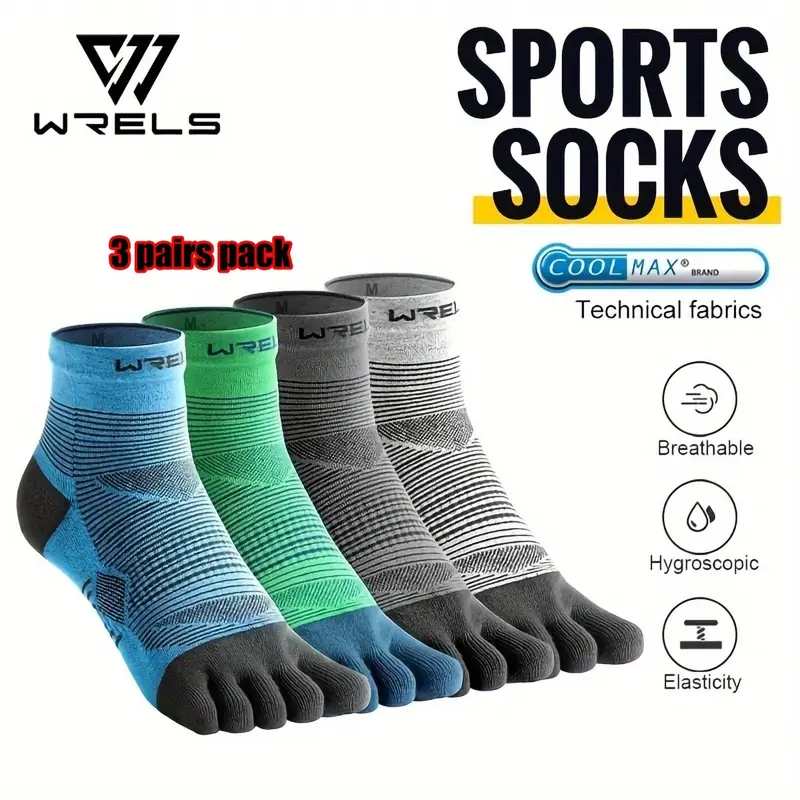 WRELS 1/3pairs Toe Socks COOLM - Anti Blister Sock 评论和价格