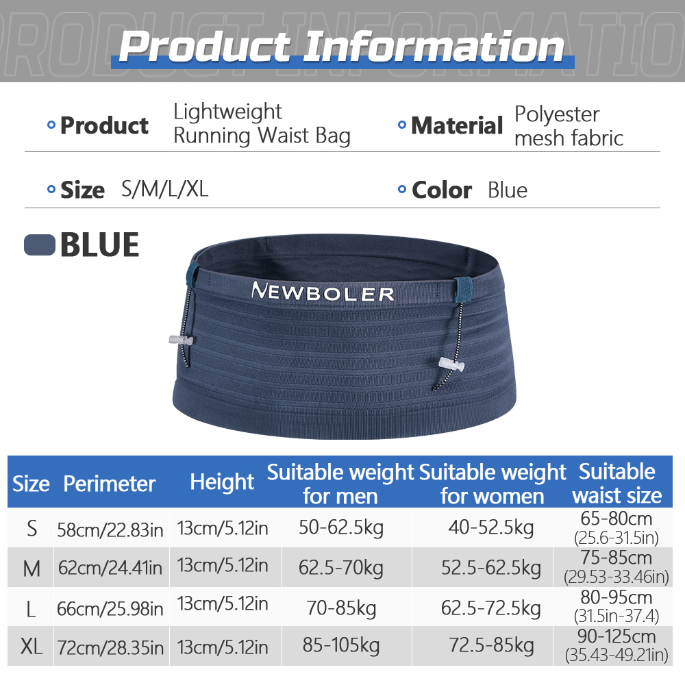 NEWBOLER Elastic Sports Waist  - Running Gear Holder 评论和价格