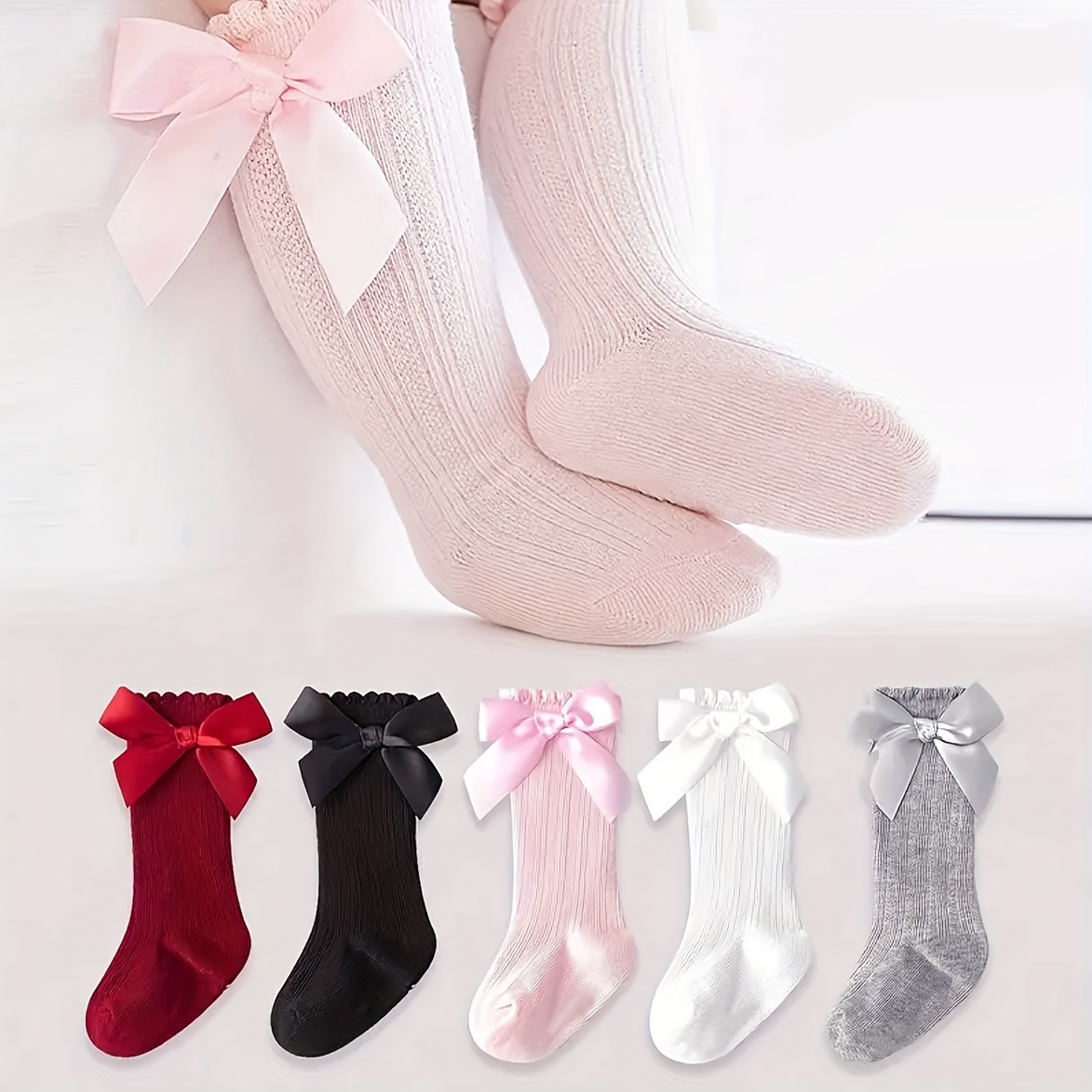 5 pairs of baby spring knee so - Anti Blister Sock 评论和价格