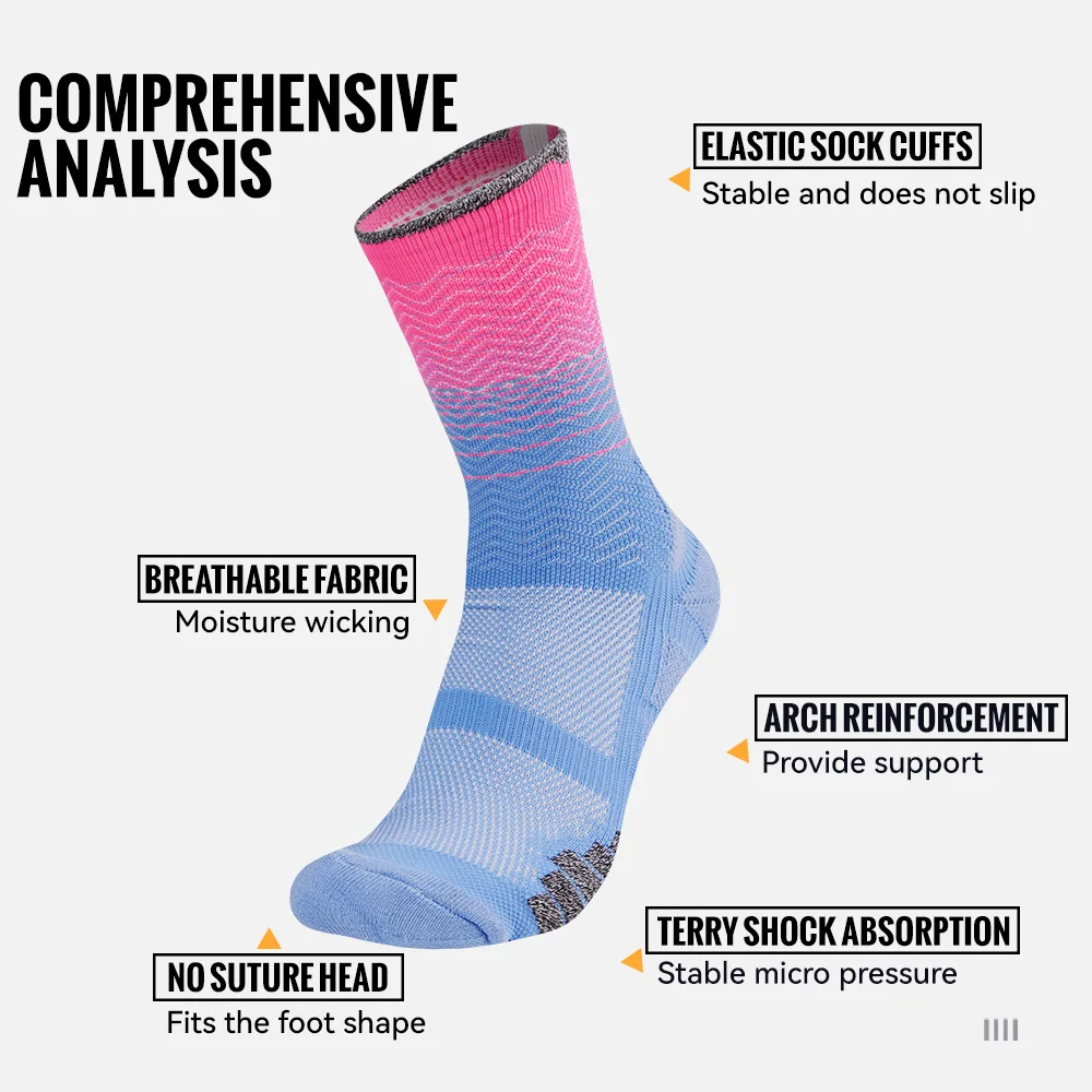 WRELS 1/2/3 Pairs Athletic Soc - Anti Blister Sock 评论和价格