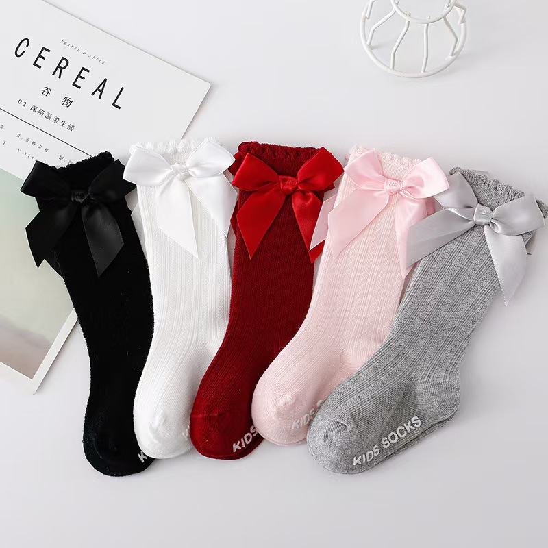 Red Bow Tie Knee High Tube Soc - Anti Blister Sock 评论和价格