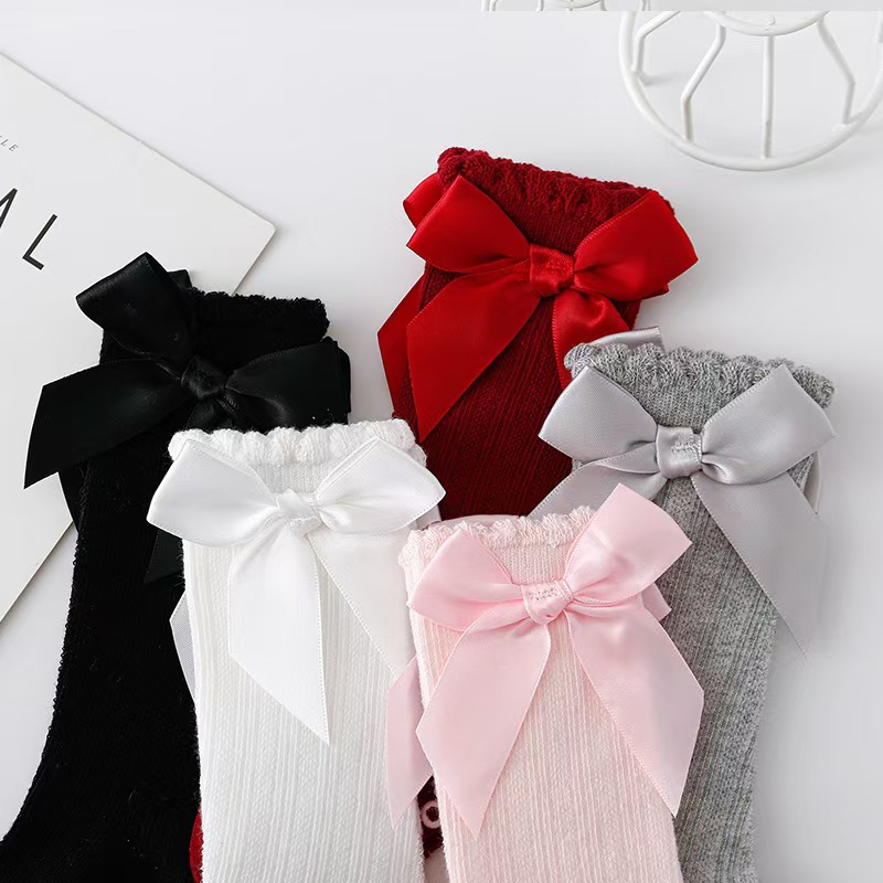 Red Bow Tie Knee High Tube Soc - Anti Blister Sock 评论和价格