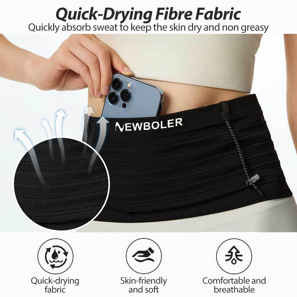 NEWBOLER Elastic Sports Waist  - Running Gear Holder 评论和价格