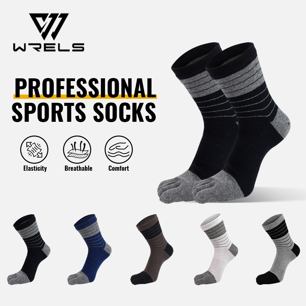 WRELS 1/2/3 Pairs Toe Socks Co - Anti Blister Sock 评论和价格