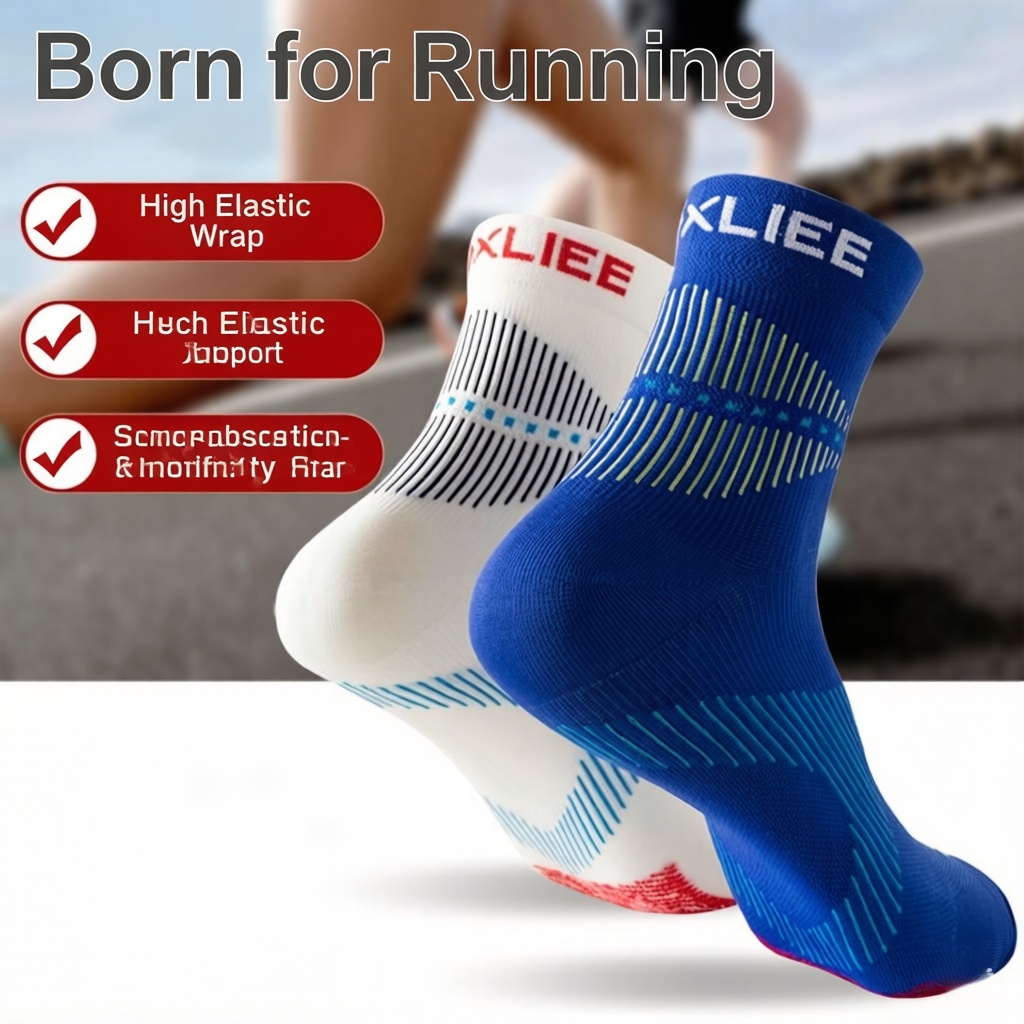 WRELS 1/2/3 Pairs Running Sock - Anti Blister Sock 评论和价格