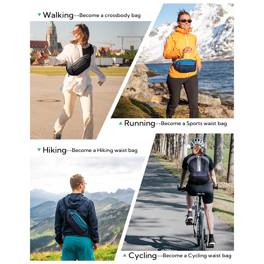 WATERFLY Fanny Pack Waist Bag  - Running Gear Holder 评论和价格