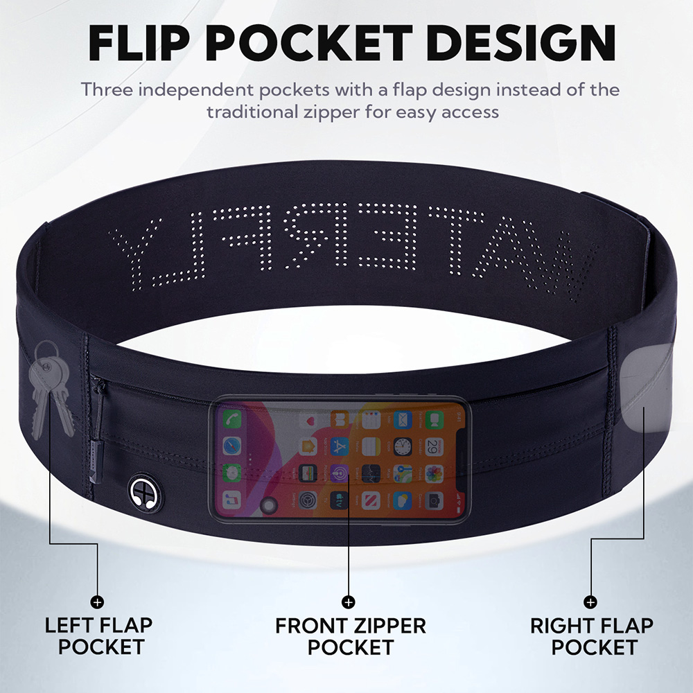 WATERFLY Running Belt Fanny Pa - Running Gear Holder 评论和价格