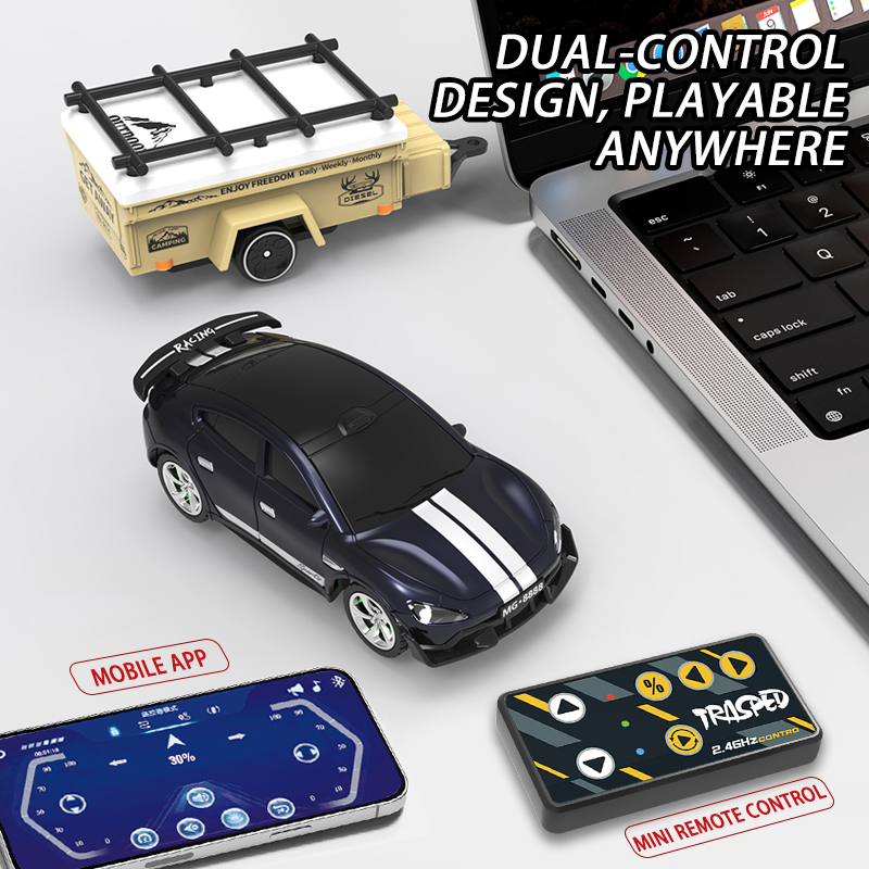 Mini Alloy Drift Car with Trai - Running Gear Trailer 评论和价格