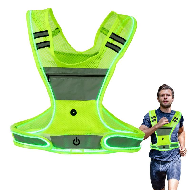 Led Light Up Running Vest Fron - Running Visibility Gear 评论和价格