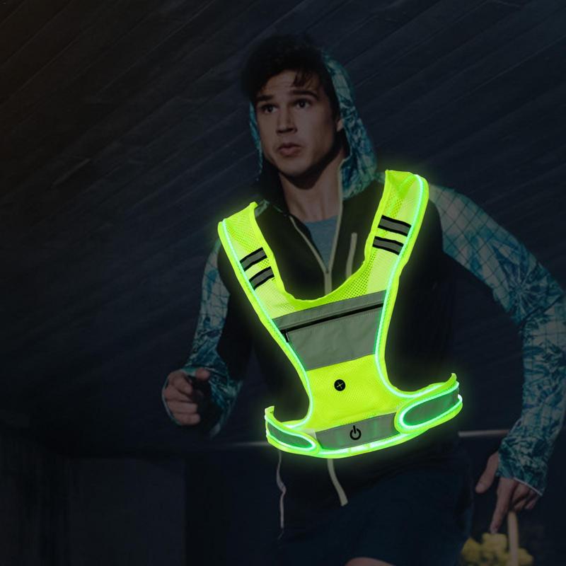 Led Light Up Running Vest Fron - Running Visibility Gear 评论和价格