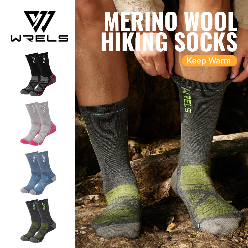 WRELS 1/2/3 Merino Wool Socks  - Anti Blister Sock 评论和价格