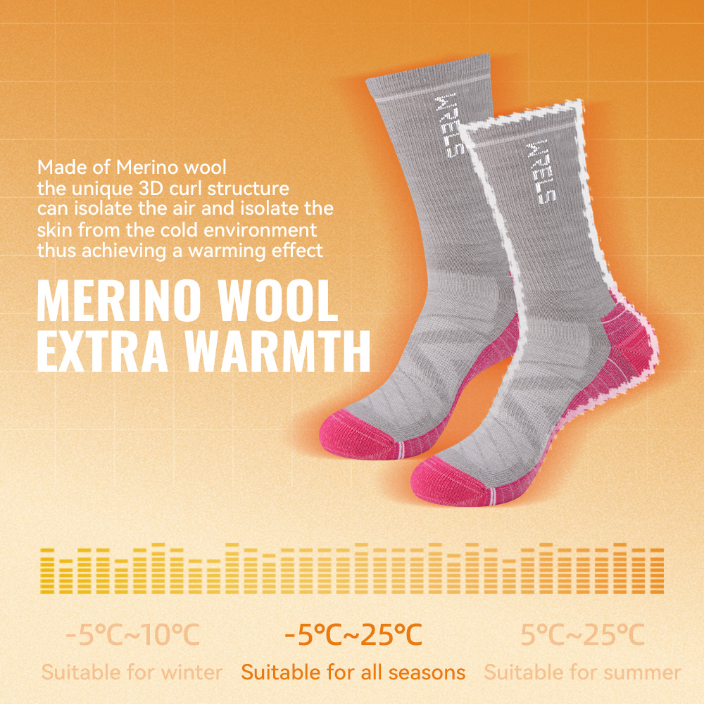 WRELS 1/2/3 Merino Wool Socks  - Anti Blister Sock 评论和价格
